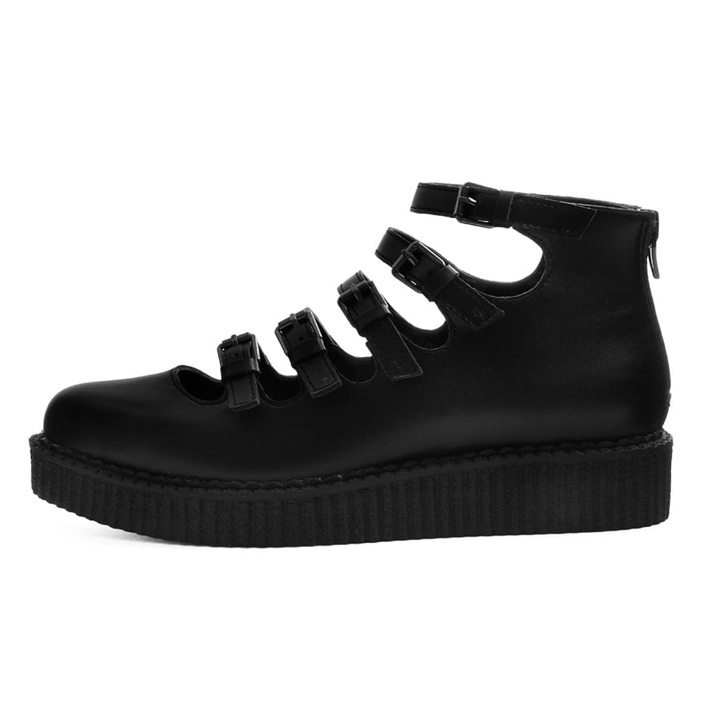 TUK Shoes Ballet Creeper Multi-Strap Black TUKskin™