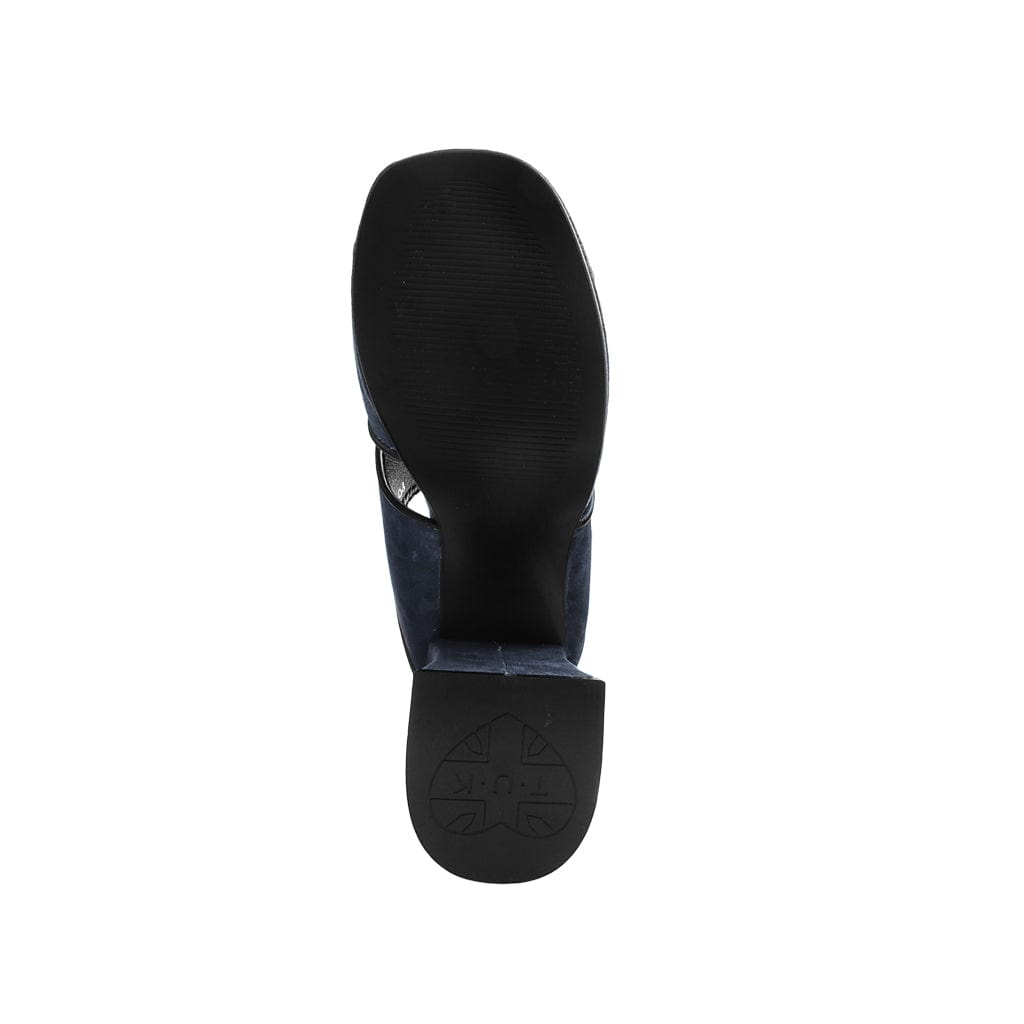TUK Shoes Strap Sandal Marley Platform Heel Black Leopard