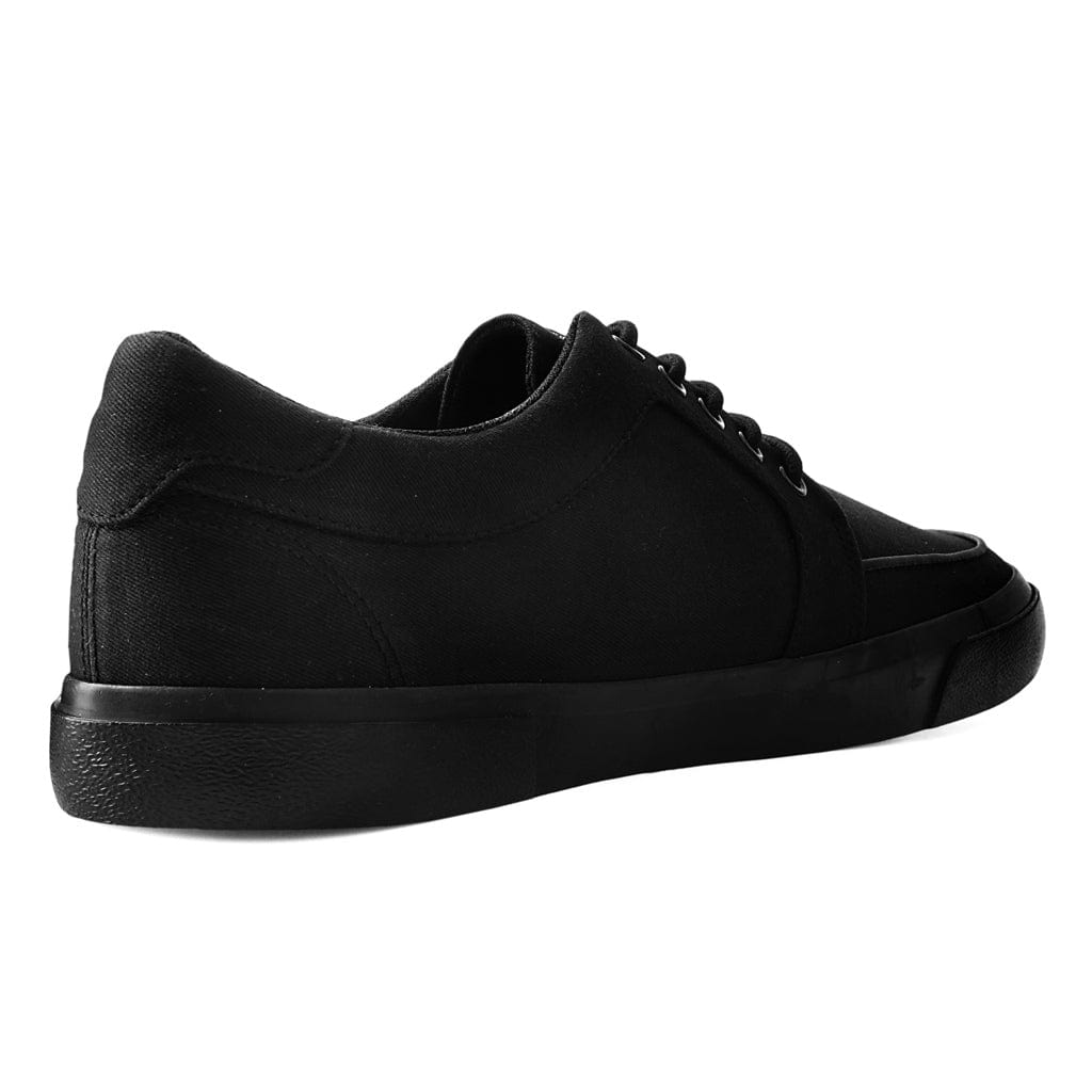 TUK Shoes Creeper Sneaker Basic Eyelet Black Canvas