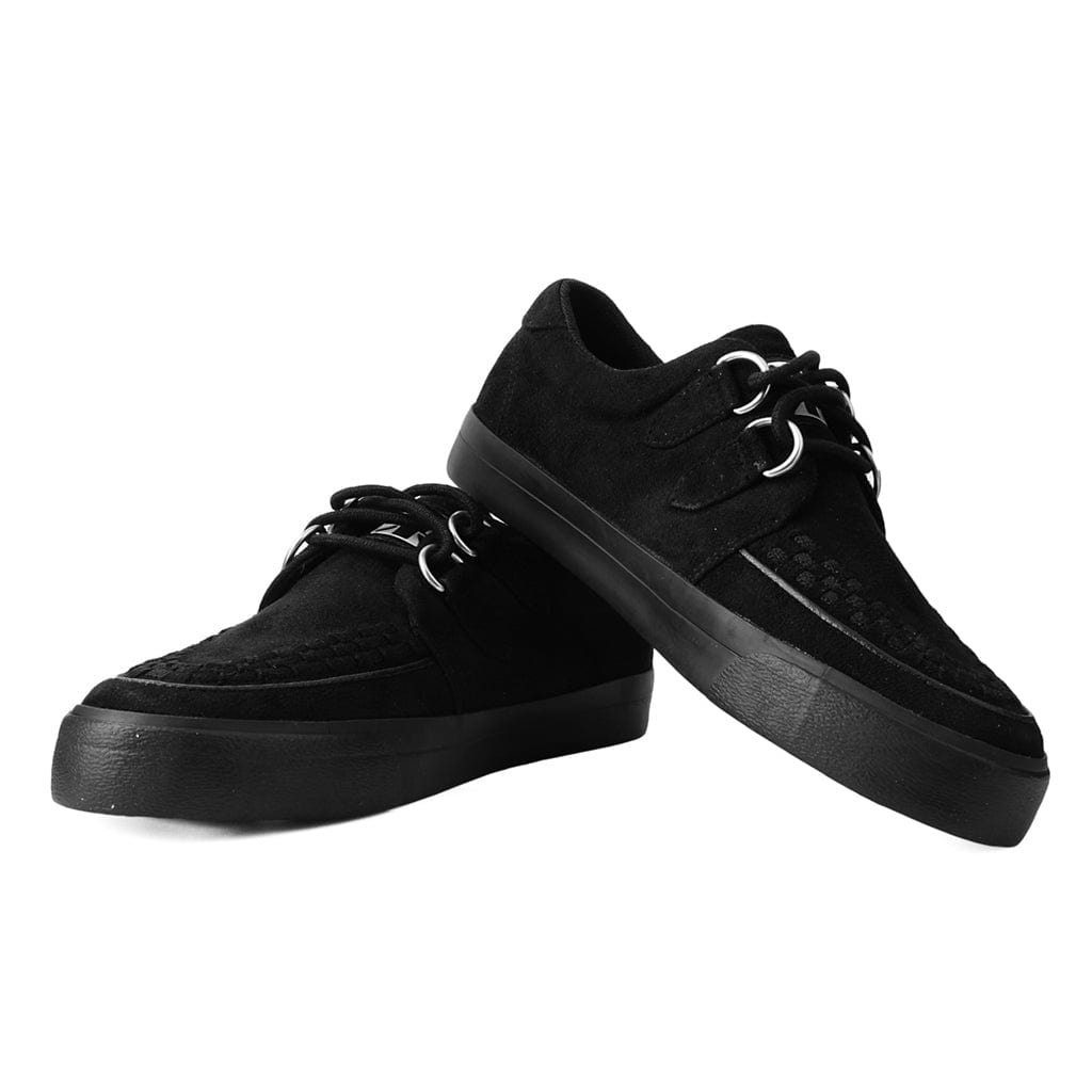 TUK Shoes Creeper Sneaker Black Vegan Suede