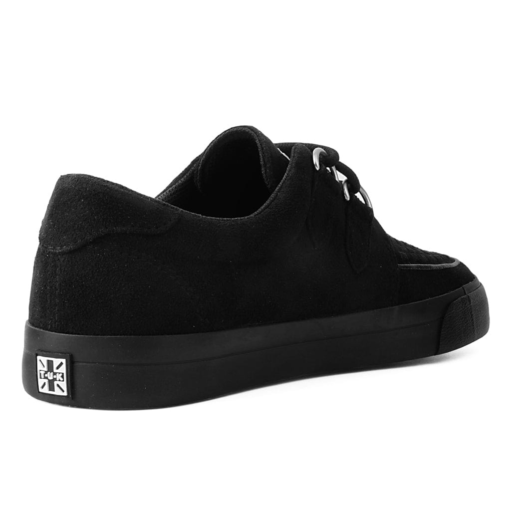 TUK Shoes Creeper Sneaker Black Vegan Suede