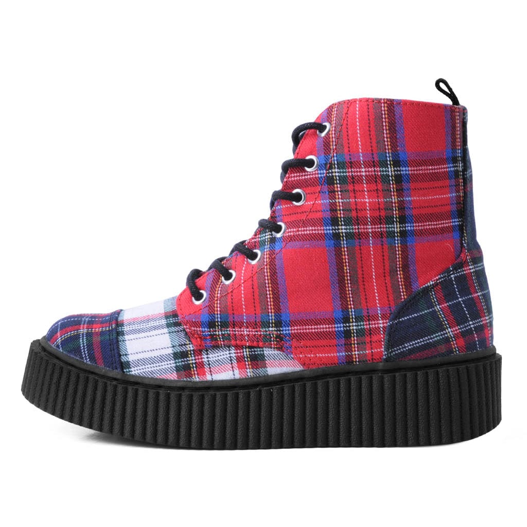 TUK Shoes Casbah Boot Mixed Red Plaid