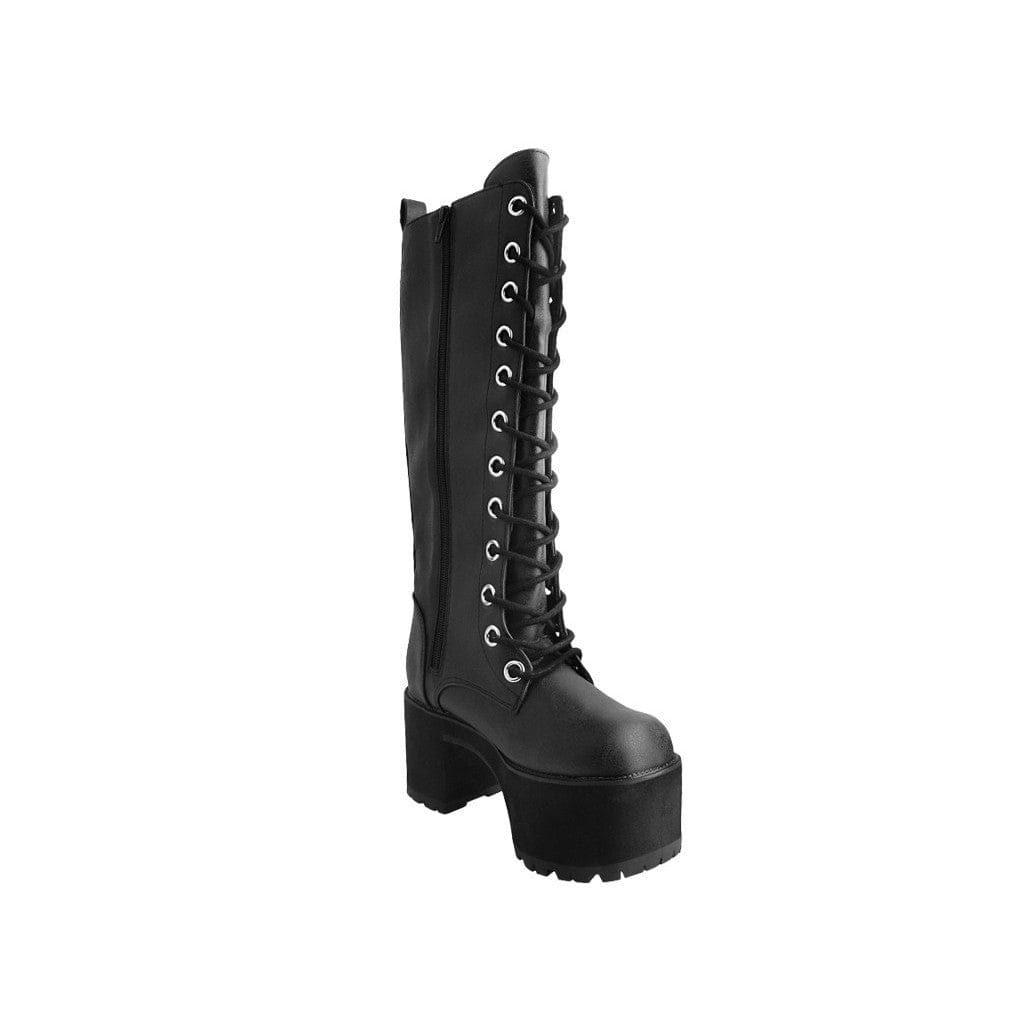 TUK Shoes Knee-High Nosebleed Boot Distressed