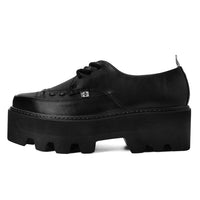 Dino Lug Pointed Creeper Black Vegan Leather