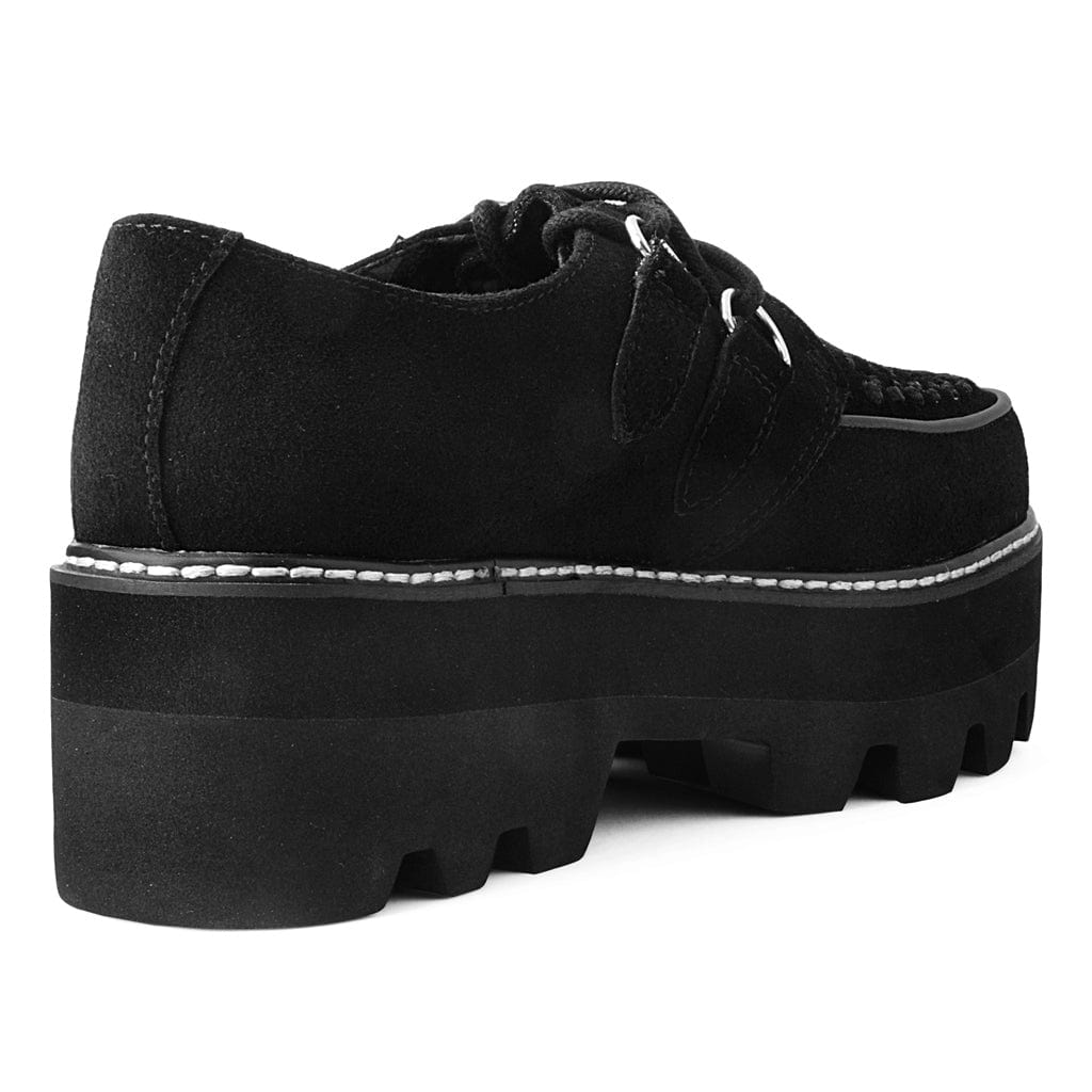 TUK Shoes Dino Lug Stacked Creeper Black Suede