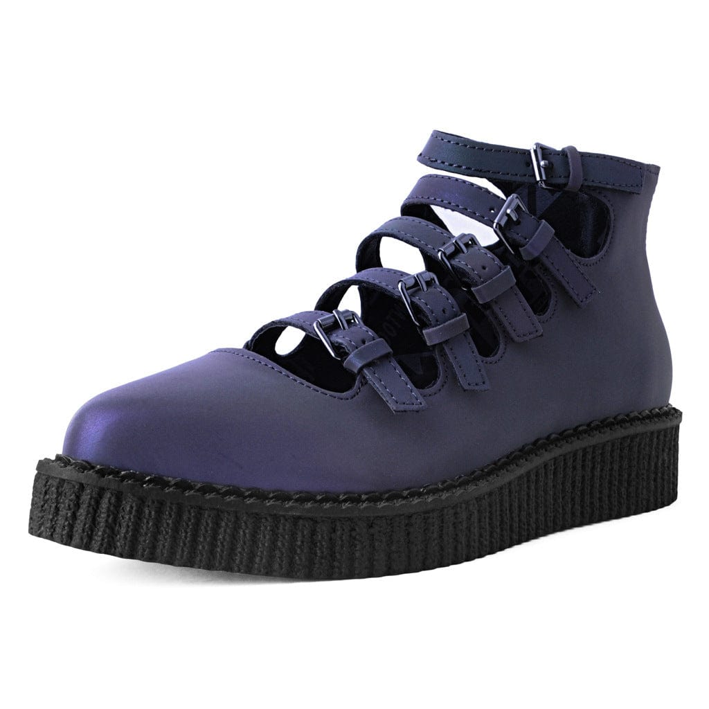 TUK Shoes Ballet Creeper Multi-Strap Midnight Chameleon Purple