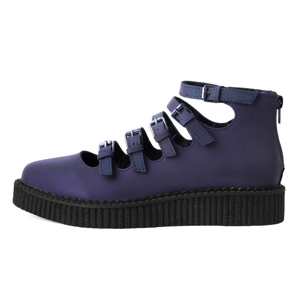 TUK Shoes Ballet Creeper Multi-Strap Midnight Chameleon Purple