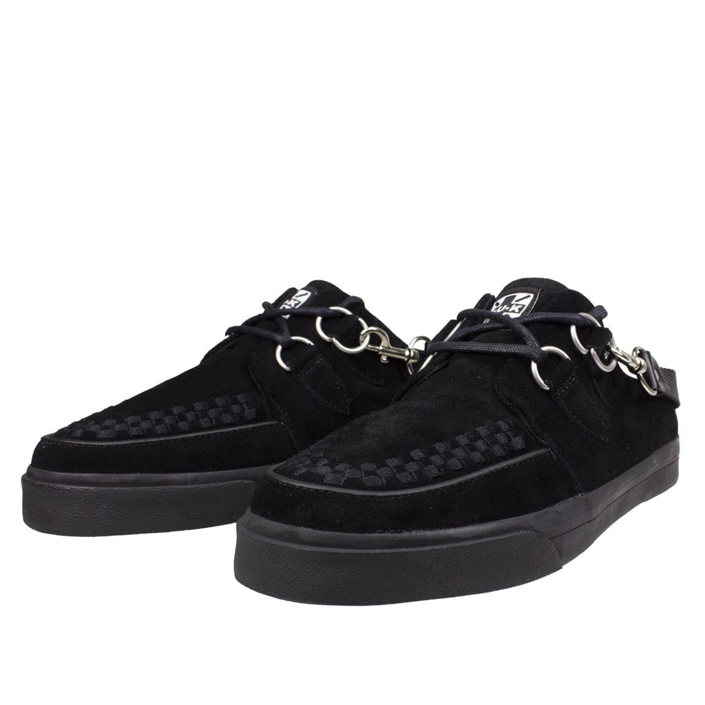 TUK Shoes Creeper Sneaker Mule Black Suede