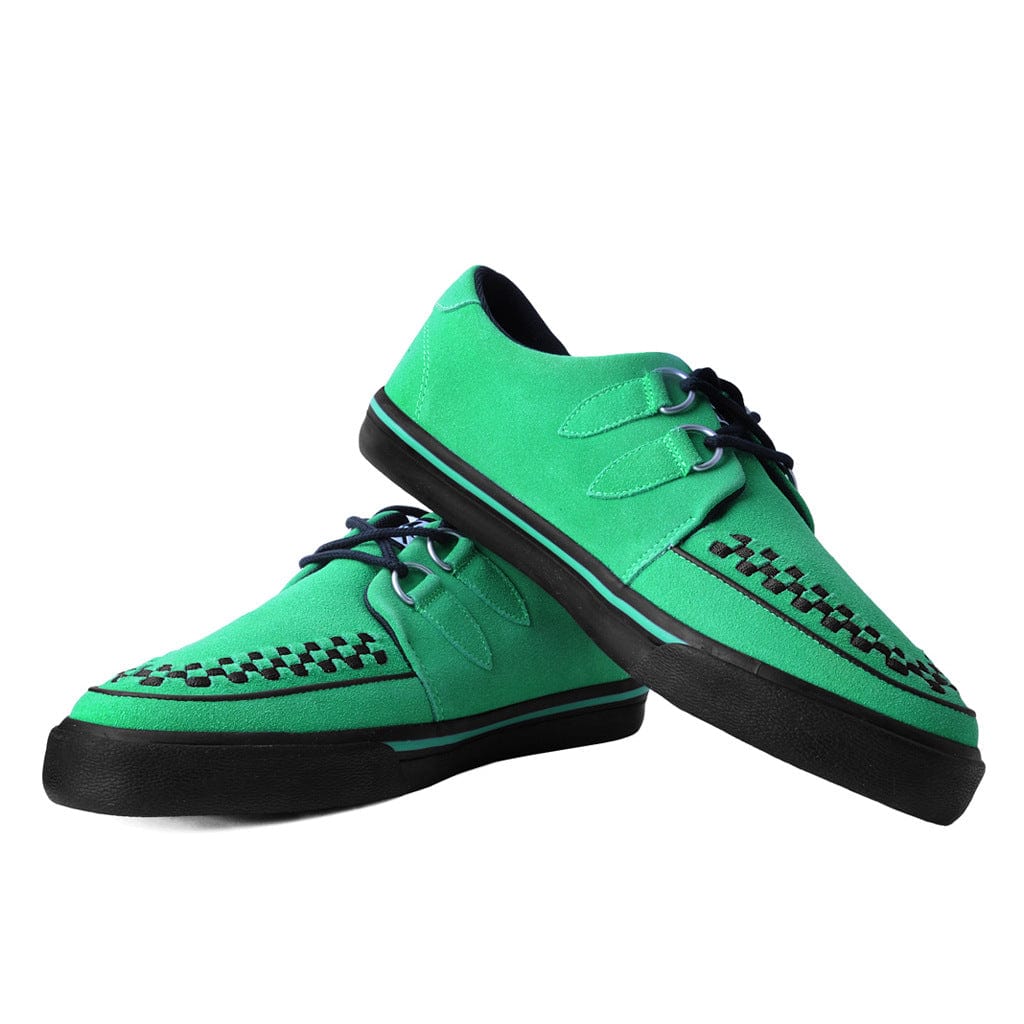 TUK Shoes Creeper Sneaker Green Suede