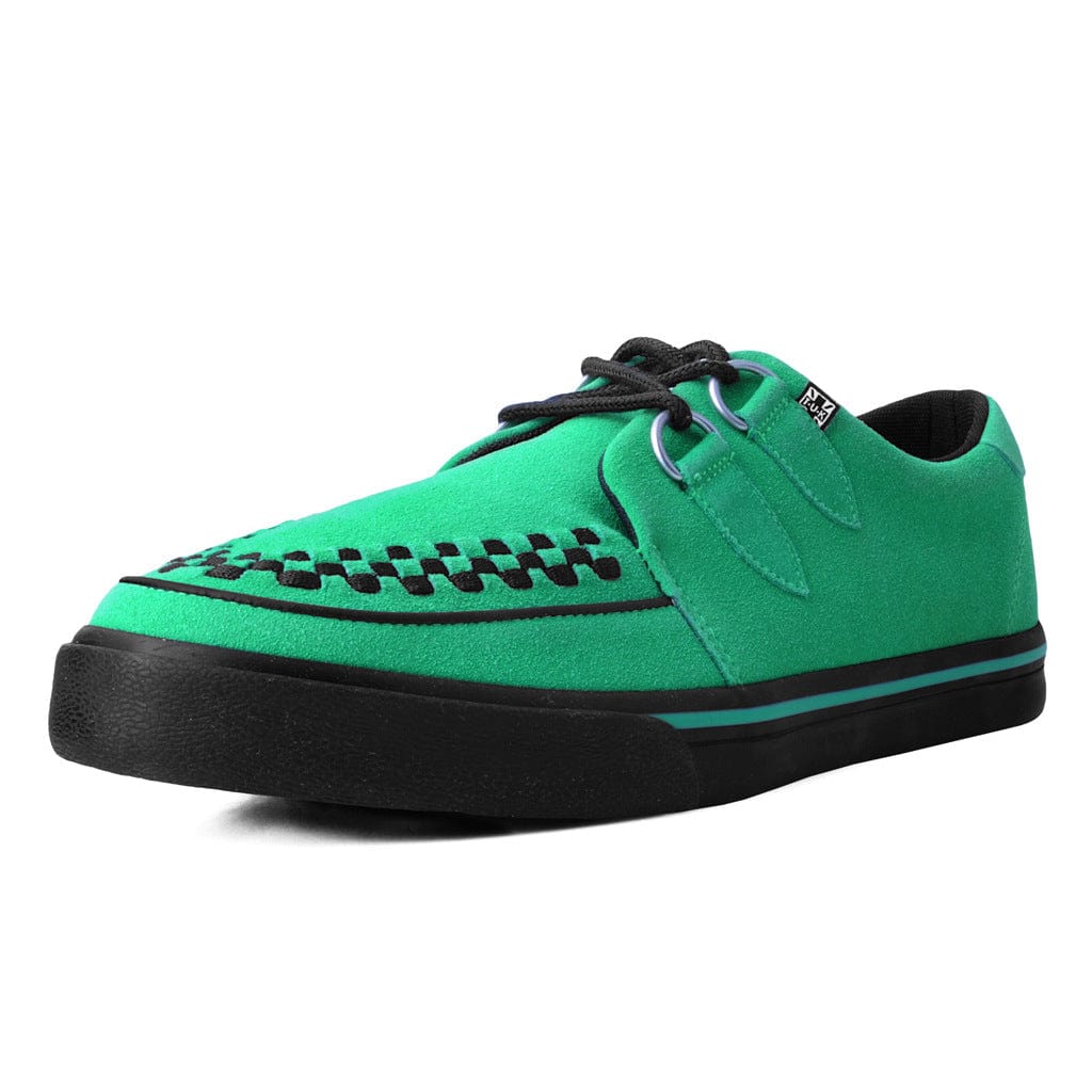 TUK Shoes Creeper Sneaker Green Suede