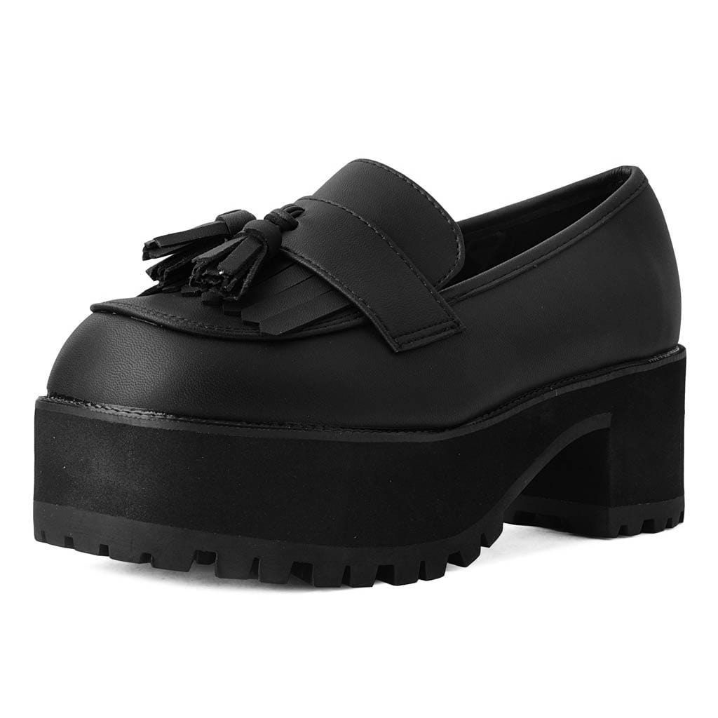 TUK Shoes Tassel Loafer Black TUKskin