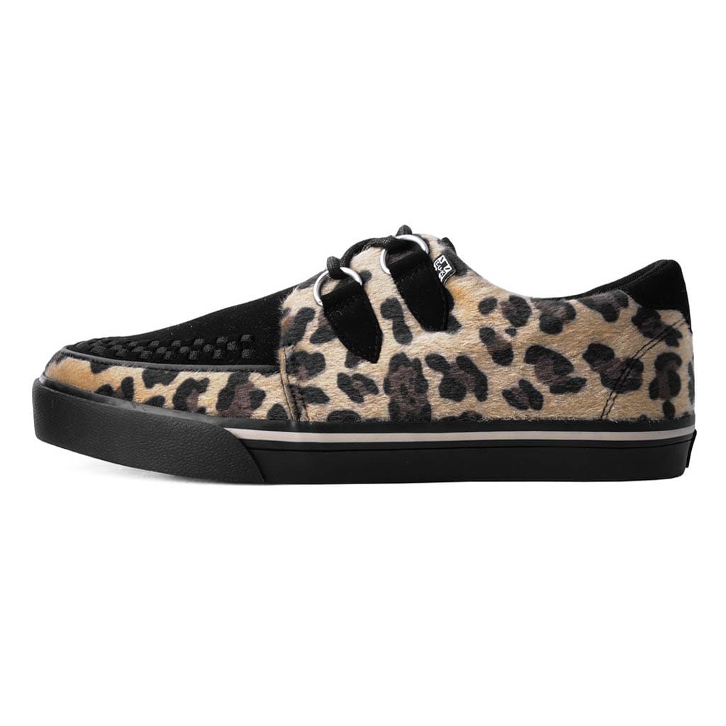 TUK Shoes Creeper Sneaker Brown & Black Leopard