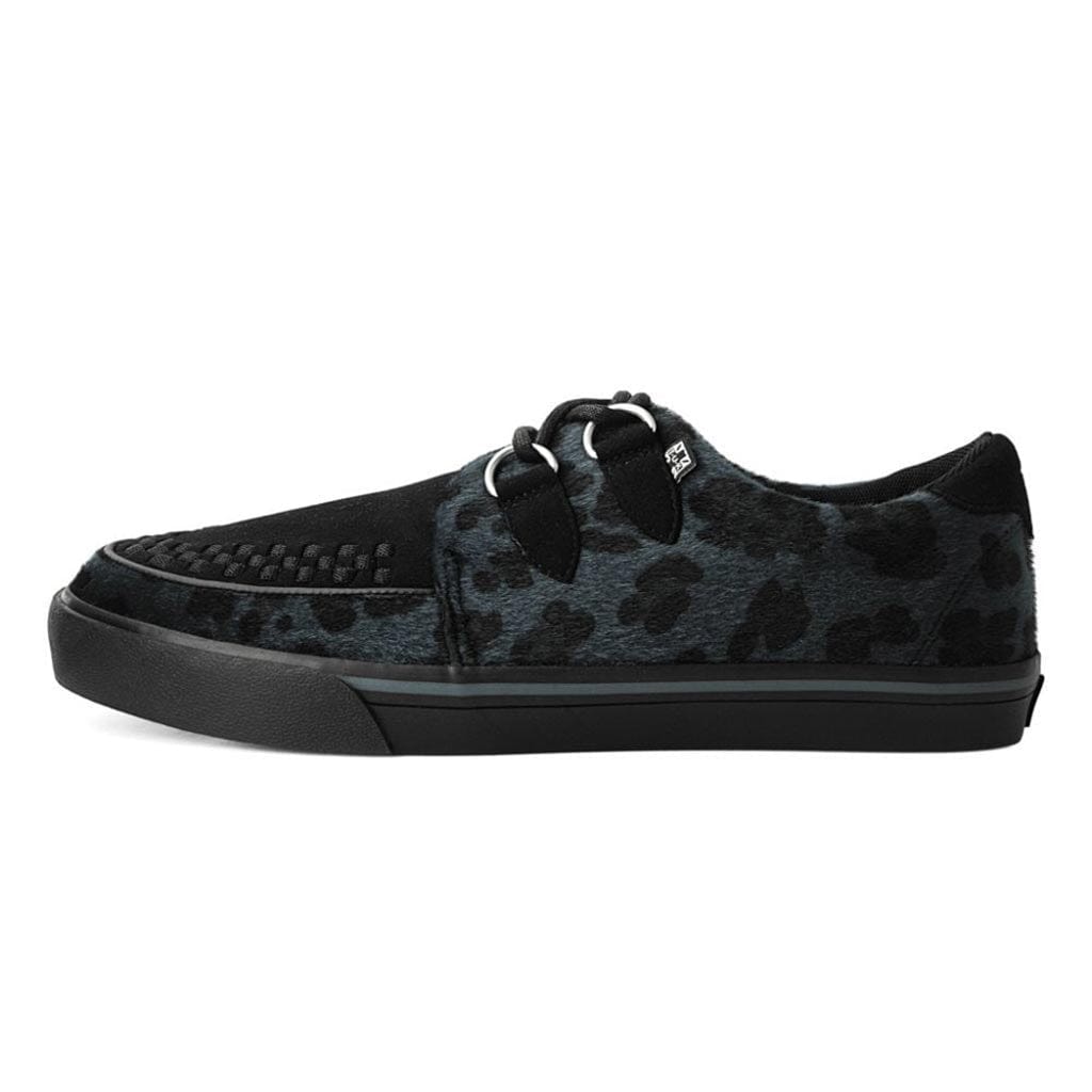 TUK Shoes Creeper Sneaker Grey & Black Leopard