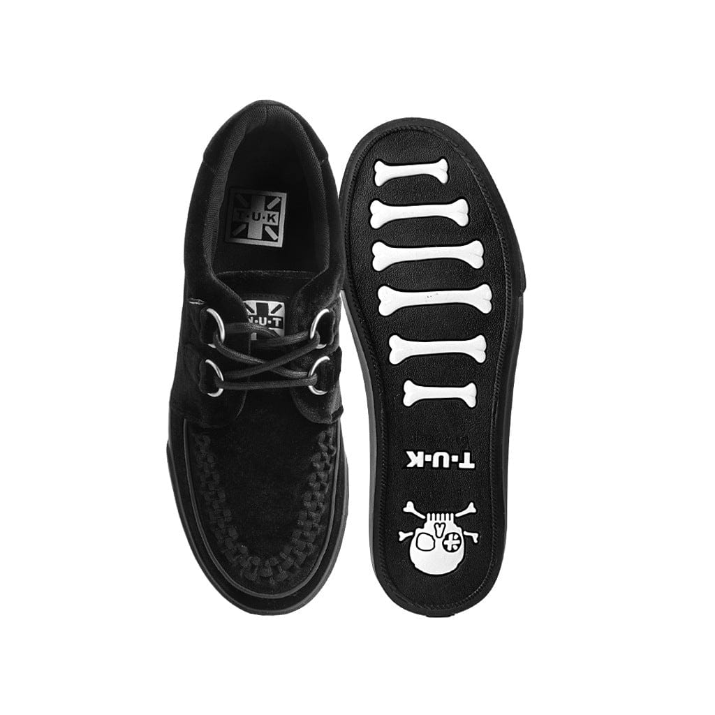 TUK Shoes Creeper Sneaker Black Velvet