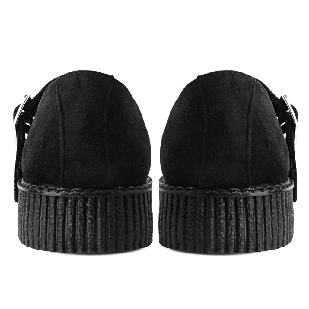 TUK Shoes Viva Flex Mary Jane Black Vegan Suede