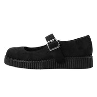 Viva Flex Mary Jane Black Vegan Suede
