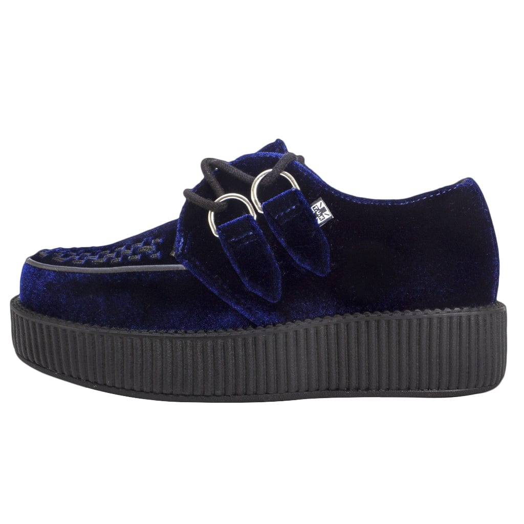TUK Shoes Viva Lo Creeper Midnight Blue Velvet