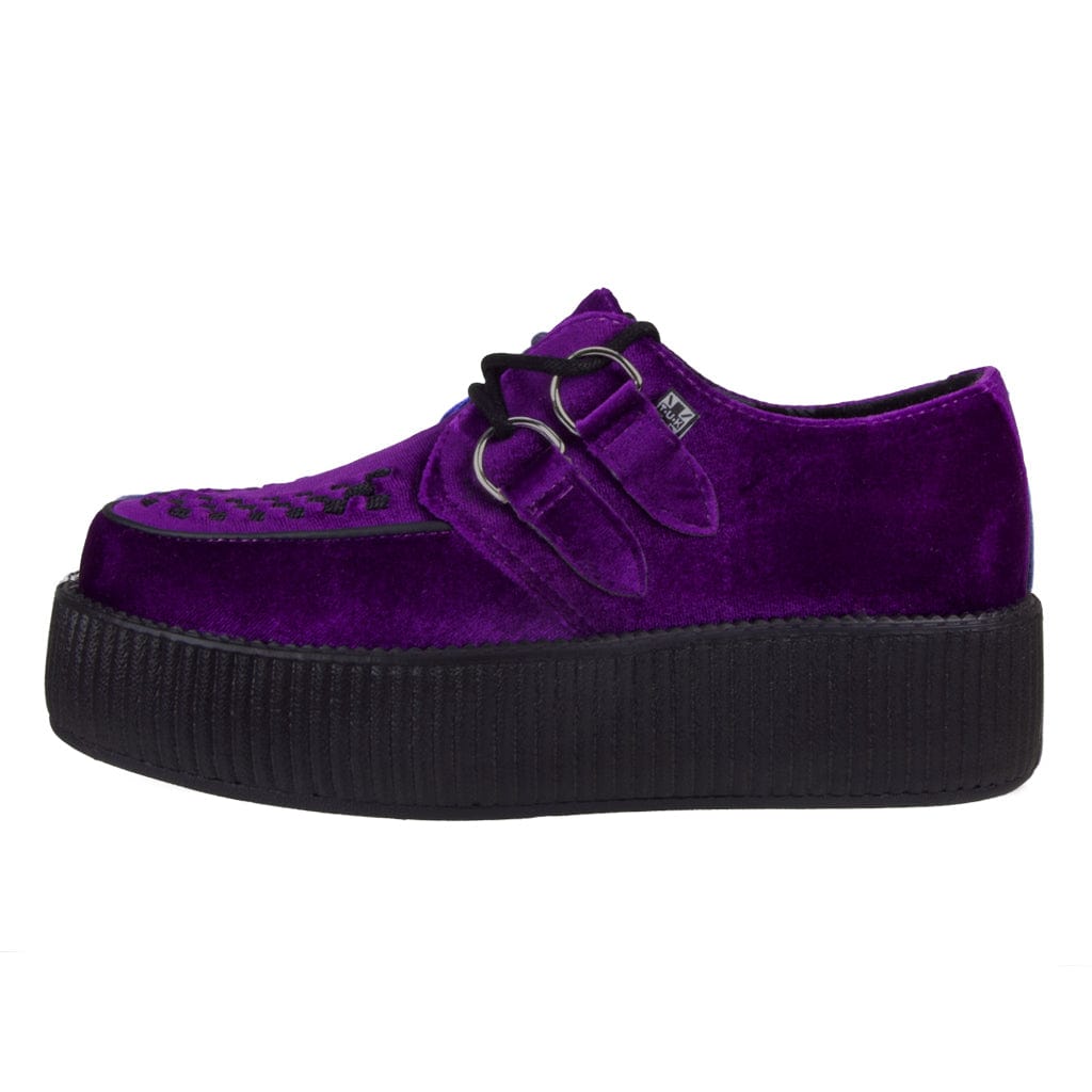 TUK Shoes Viva Mondo Creeper Purple Velvet