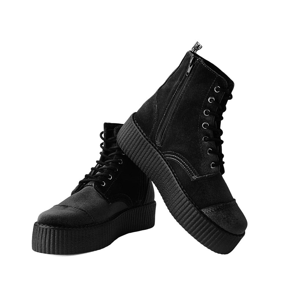 TUK Shoes Viva High Mondo Boot Black Velvet