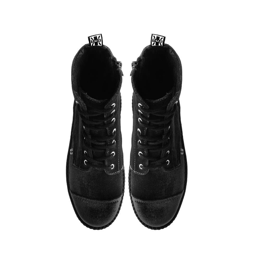 TUK Shoes Viva High Mondo Boot Black Velvet