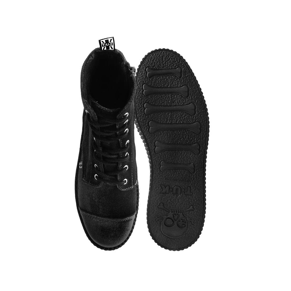 TUK Shoes Viva High Mondo Boot Black Velvet