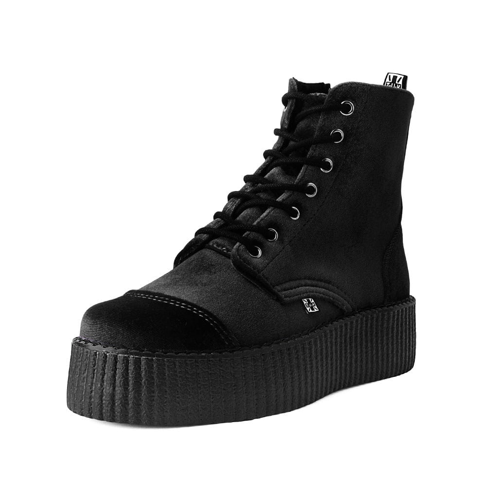 TUK Shoes Viva High Mondo Boot Black Velvet