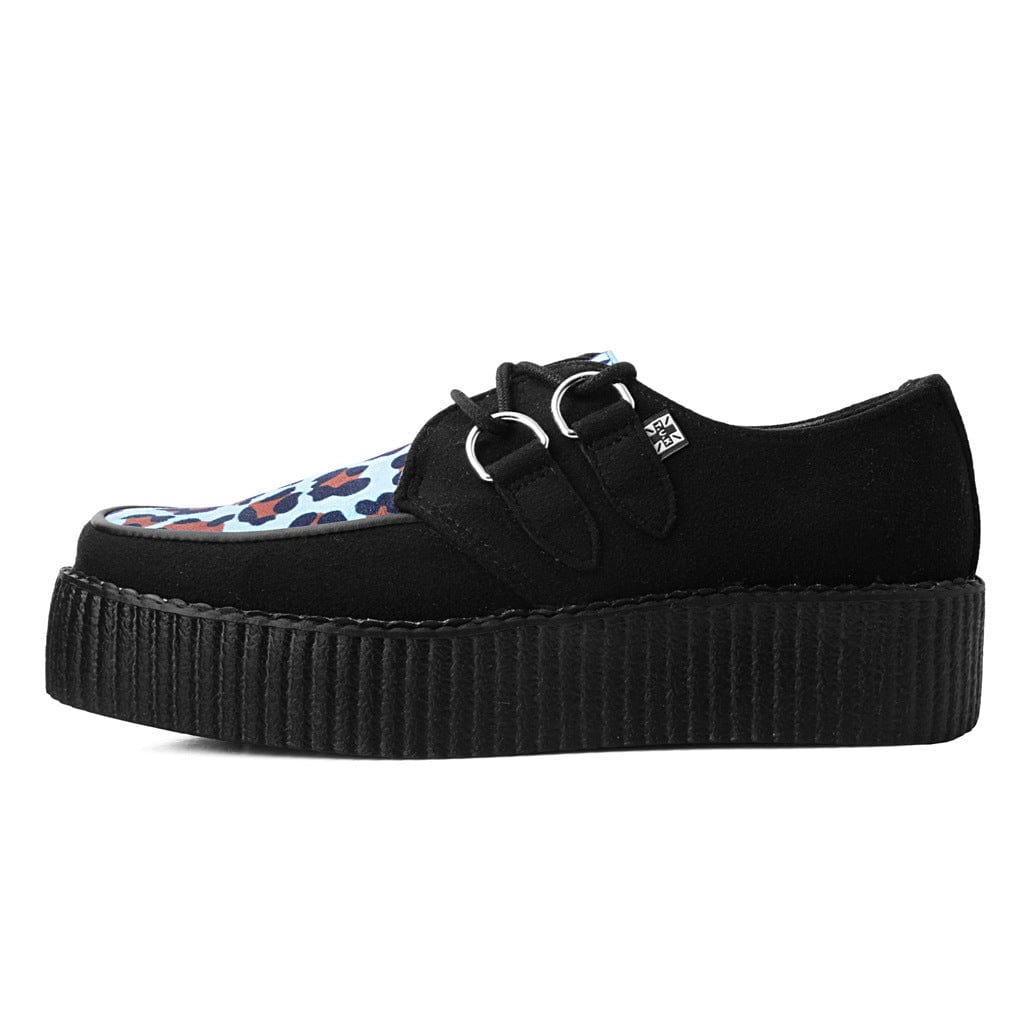 TUK Shoes Viva Hi Sole Creeper Black / Mint Leopard