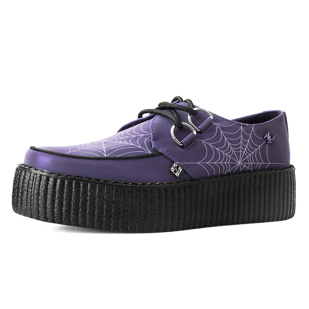 TUK Shoes Viva High Creeper GLOW IN DARK WEB