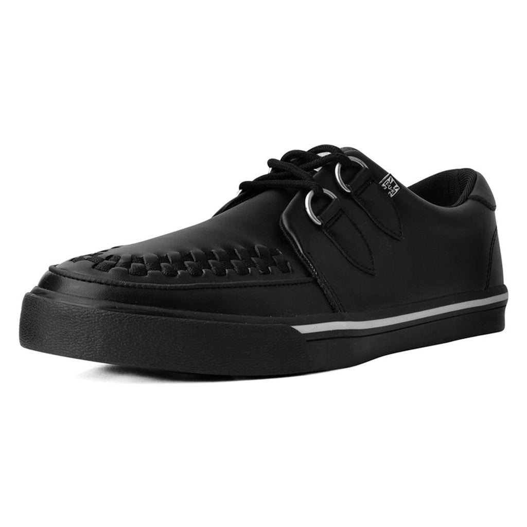 TUK Shoes Creeper Sneaker Black Leather