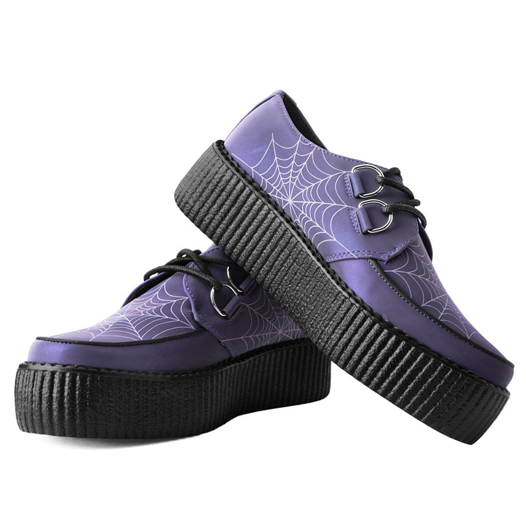 TUK Shoes Viva High Creeper GLOW IN DARK WEB