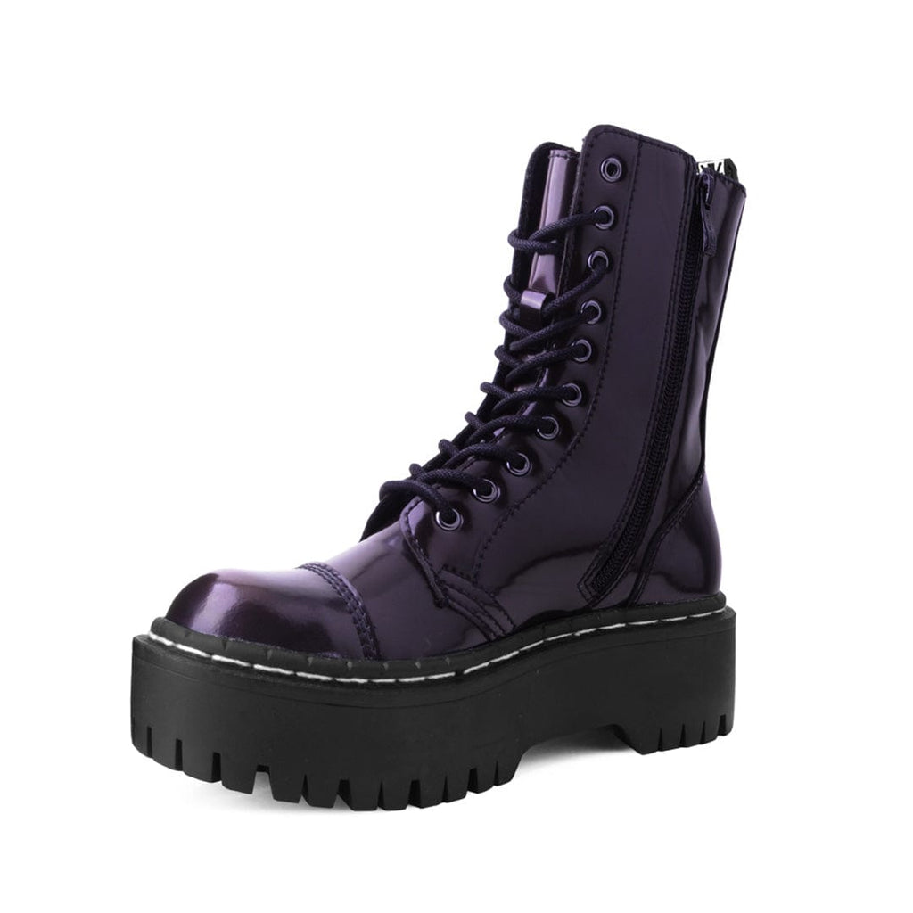 TUK Shoes Double Decker 10-Eye Boot Burgundy TUKskin