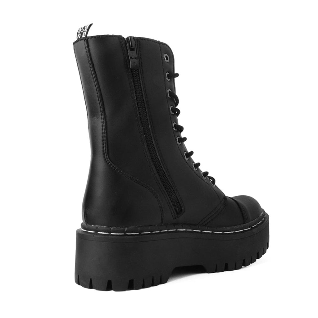 TUK Shoes Double Decker 10-Eye Boot Black TUKskin