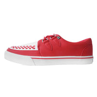 Creeper Sneaker Red & White PU