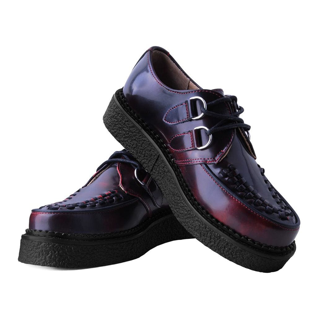 TUK Shoes 1970 Original Creeper Burgundy Rub Off Leather