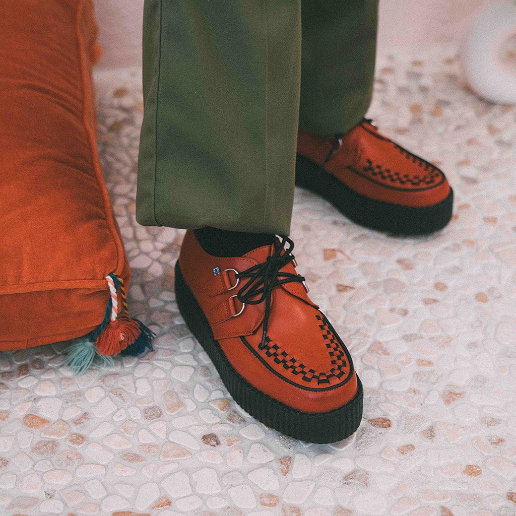 TUK Shoes Viva High Creeper Ginger Vegan TUKskin™