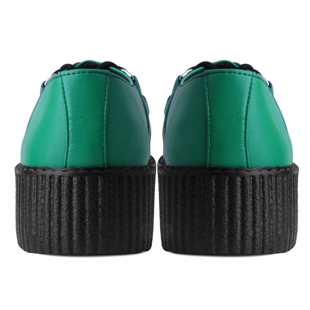 TUK Shoes Viva High Creeper Green Vegan TUKskin™