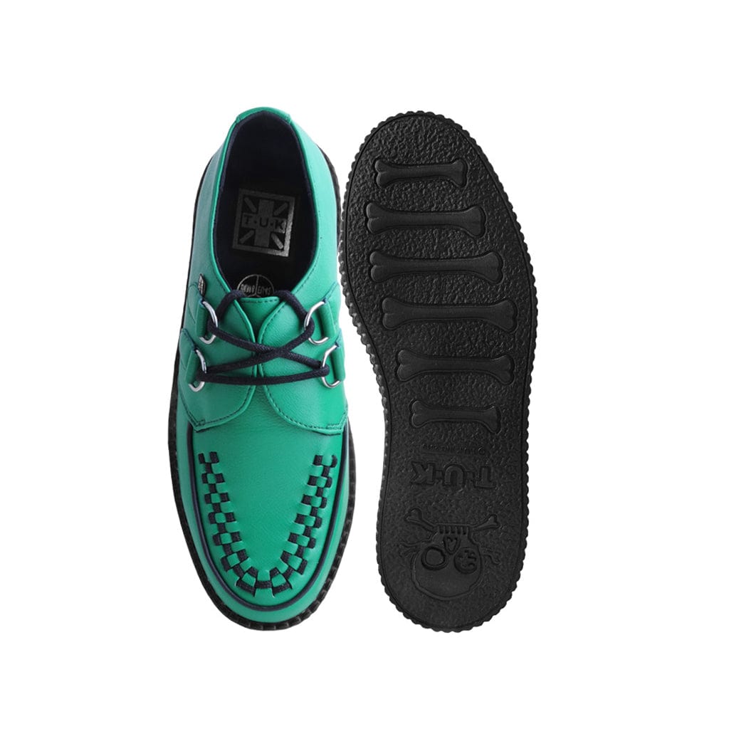 TUK Shoes Viva High Creeper Green Vegan TUKskin™