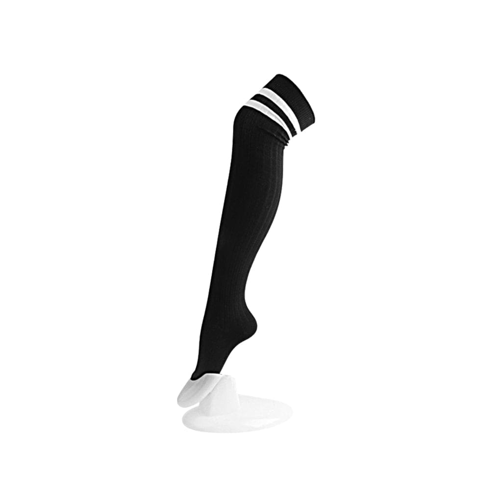 TUK Shoes T.U.K. Over-Knee Socks Black / White Stripe Womens