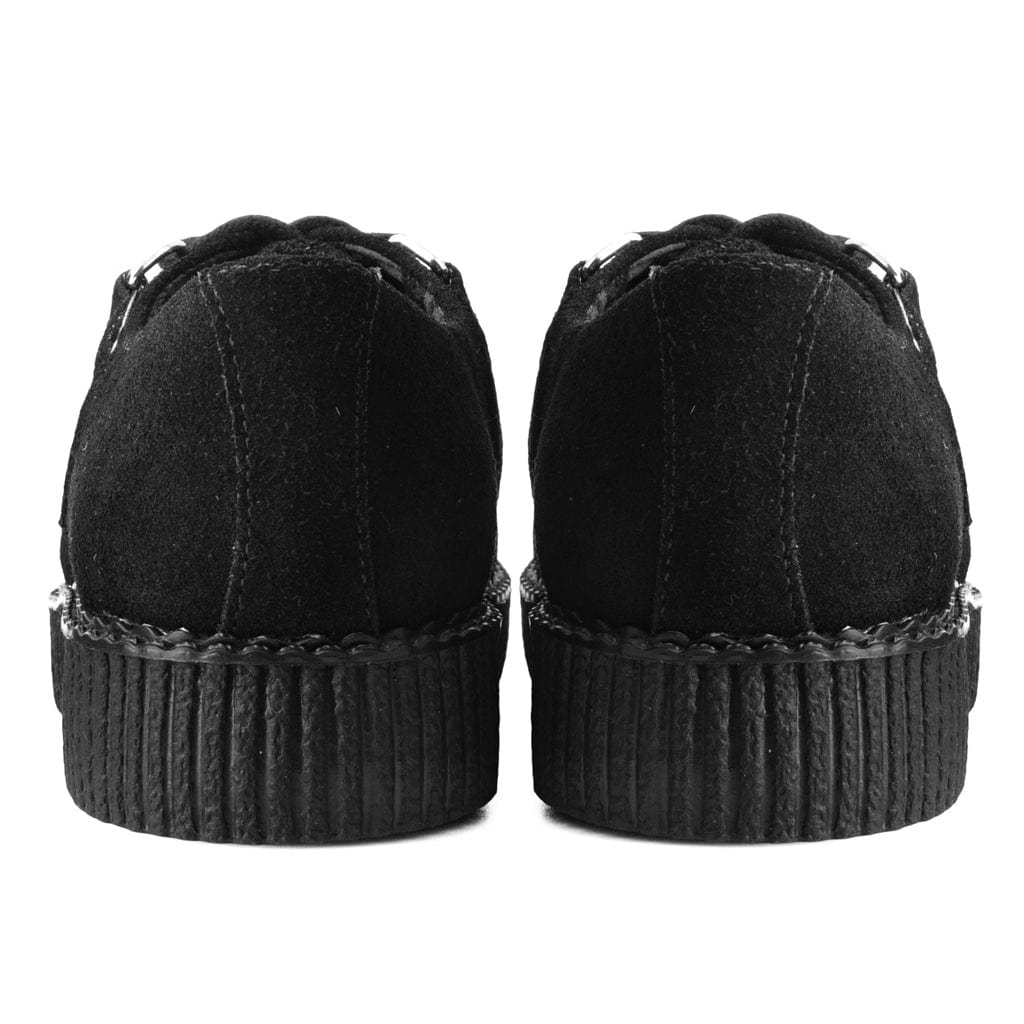 TUK Shoes Viva Ultra Low Round Toe Creeper Black Suede