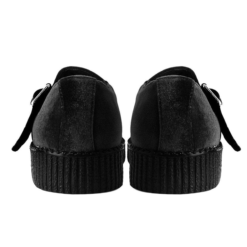 TUK Shoes Viva Flex Mary Jane Velvet Black