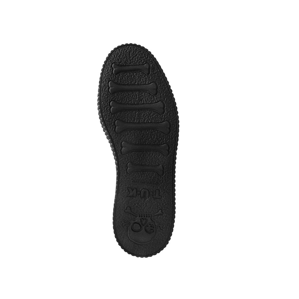 TUK Shoes Viva Flex Round Toe Creeper Black & Grey Leopard Suede