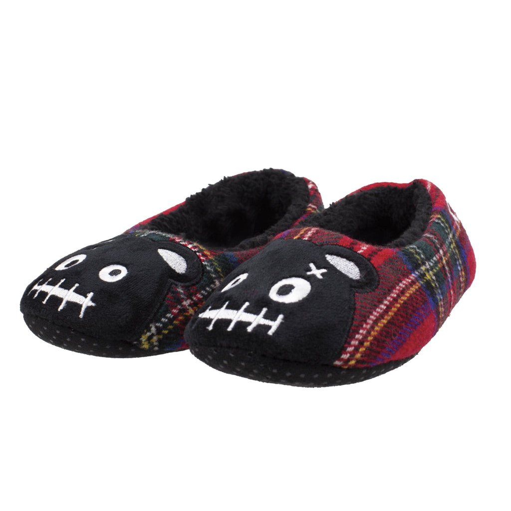 TUK Shoes Slipper Tartan Punk Teddy