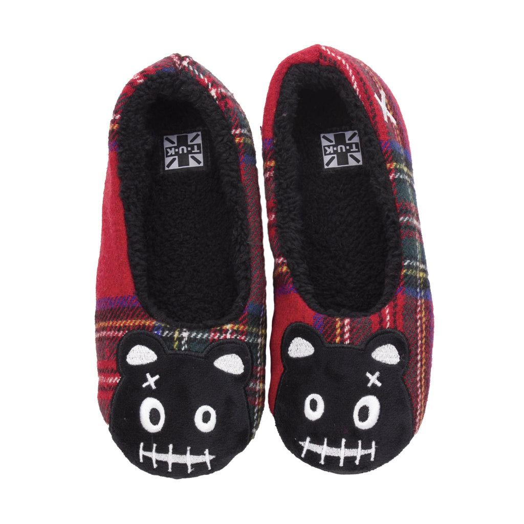 TUK Shoes Slipper Tartan Punk Teddy