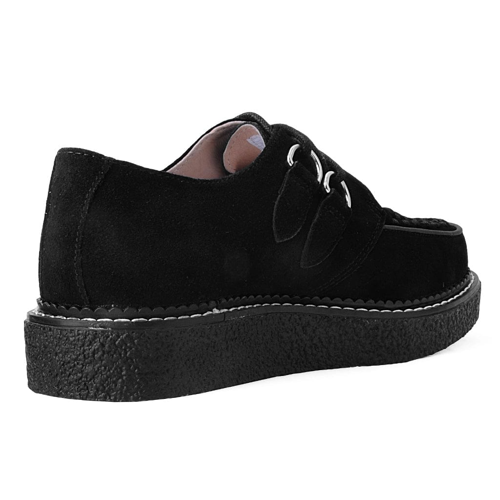 TUK Shoes 1970 Original Creeper Black Suede & White Stitch