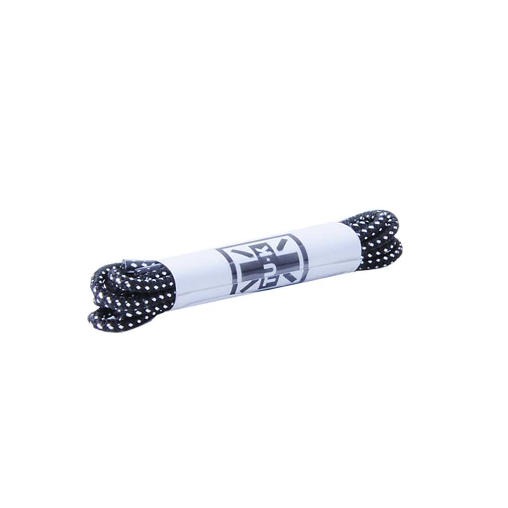 TUK Shoes 75cm Black & Silver Round Laces