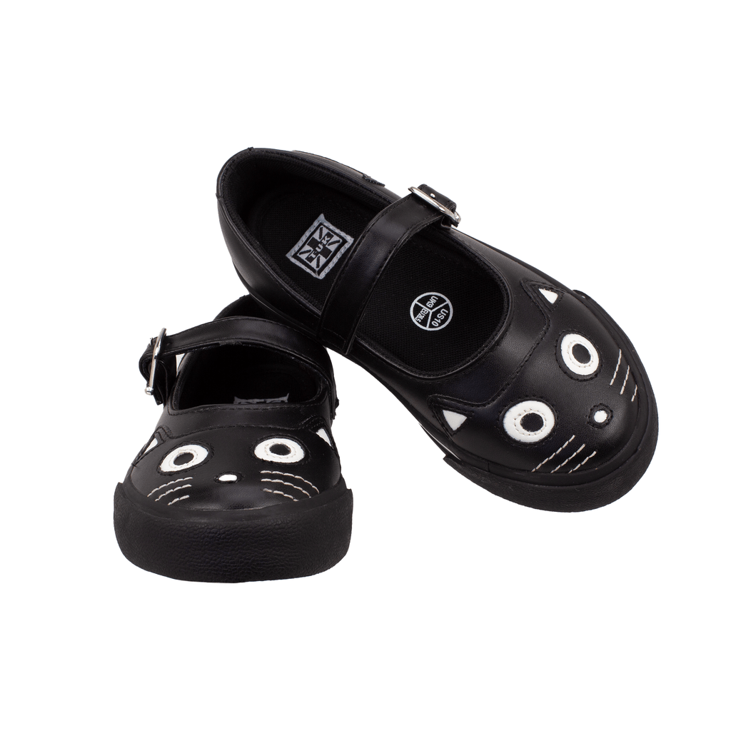 TUK Shoes Mary Jane Kitty Toddler Sneaker Kitty Black