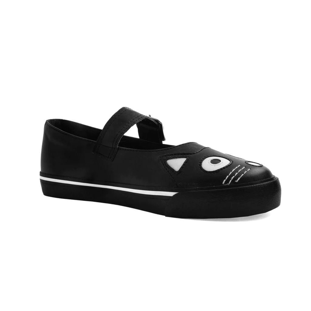 TUK Shoes Mary Jane Kitty Sneaker Black Vegan Leather