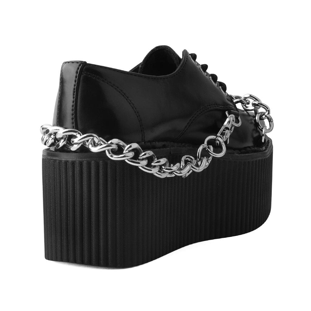 TUK Shoes StratoCreeper Chained Up Black Faux Leather