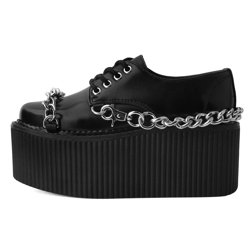 TUK Shoes StratoCreeper Chained Up Black Faux Leather