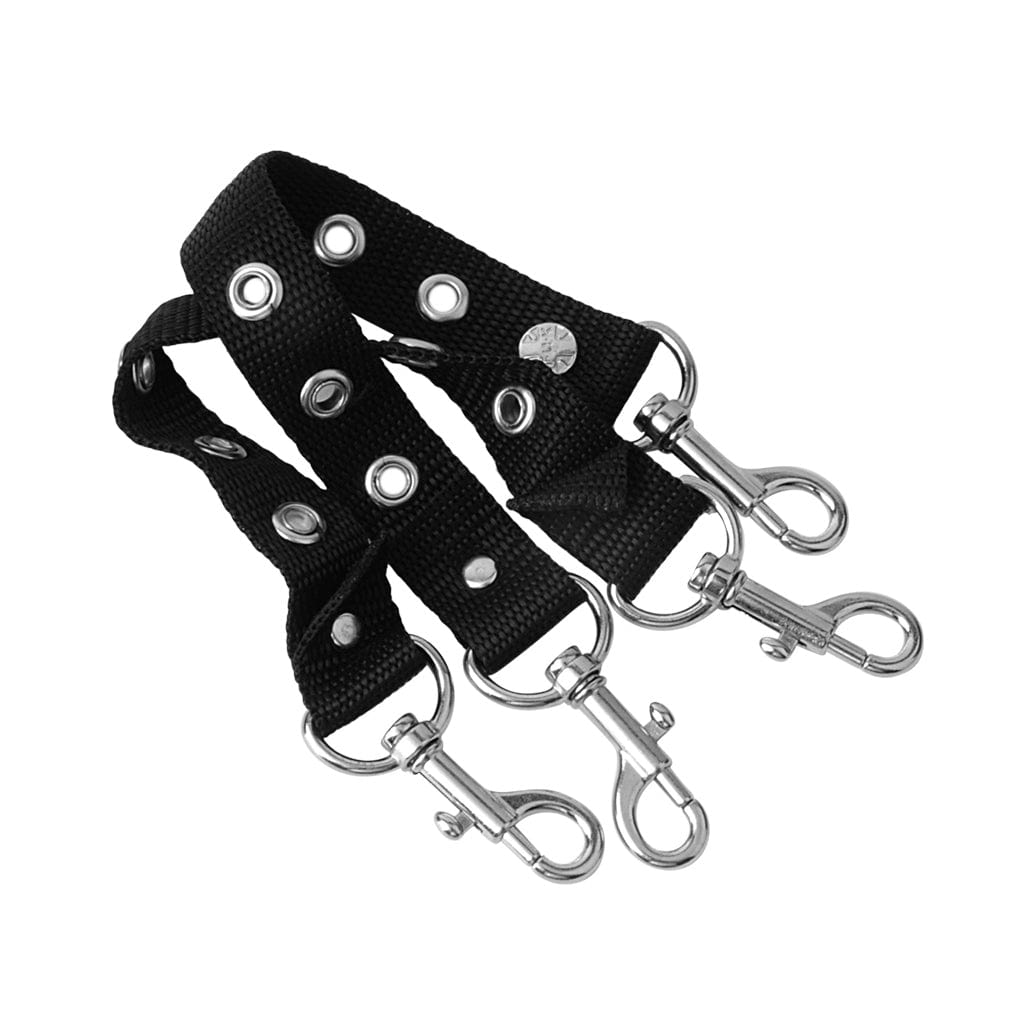 TUK Shoes Eyelet Black Bondage Shoe Straps Black